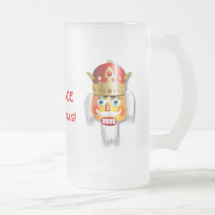 Gepersonaliseerd Xmas Nutkraker King Matglas Bierpul