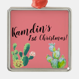 Gepersonaliseerd XMAS Ornament Bohemian Cactus Suc