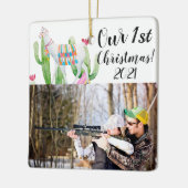 Gepersonaliseerd XMAS Ornament Boho Llama Bohemian (Links)