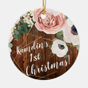Gepersonaliseerd XMAS Ornament Geometric Garden Ro