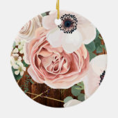 Gepersonaliseerd XMAS Ornament Geometric Garden Ro (Achterkant)