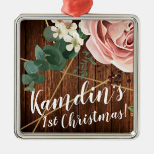 Gepersonaliseerd XMAS Ornament Geometric Garden Ro