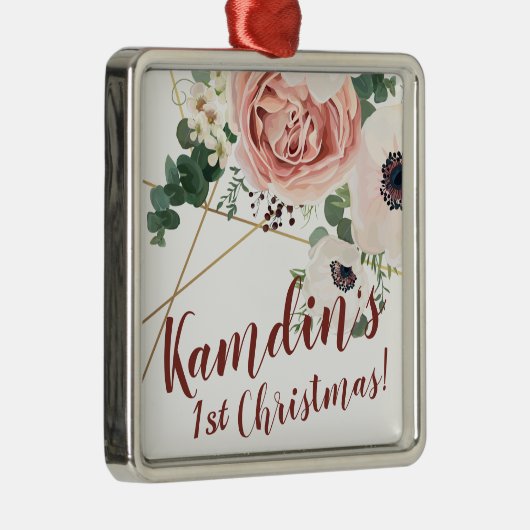 Gepersonaliseerd XMAS Ornament Geometric Garden Ro (Rechts)