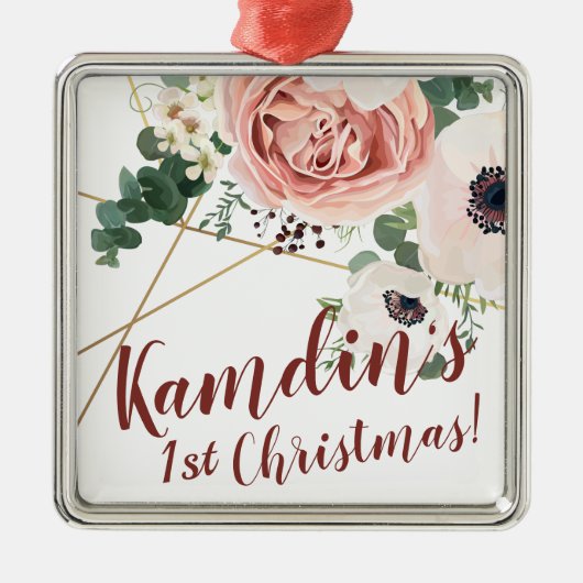 Gepersonaliseerd XMAS Ornament Geometric Garden Ro (Voorkant)