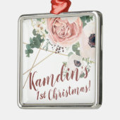 Gepersonaliseerd XMAS Ornament Geometric Garden Ro (Links)