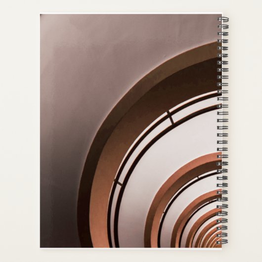 Gepersonaliseerd Year Brown Planner (Achterkant)