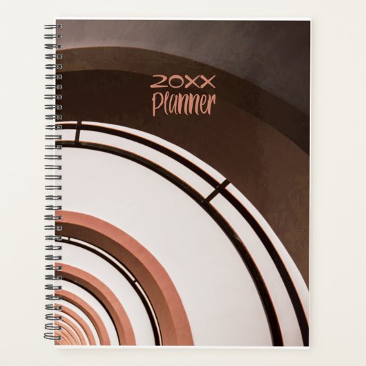 Gepersonaliseerd Year Brown Planner (Voorkant)
