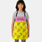 Gepersonaliseerd Yellow carrot patroon kinderen Schort (Insitu)