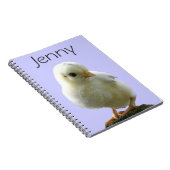 Gepersonaliseerd Yellow Chick Notitieboek (Rechterzijde)