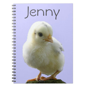 Gepersonaliseerd Yellow Chick Notitieboek