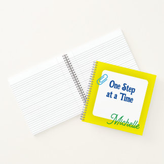 Gepersonaliseerd Yellow Gratitude Journal Notitieboek