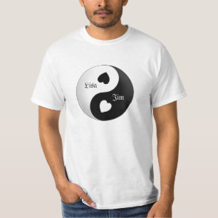 Gepersonaliseerd Yin Yang Love Shirt