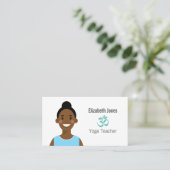 Gepersonaliseerd Yoga Avatar Visitekaartje (Staand voorkant)