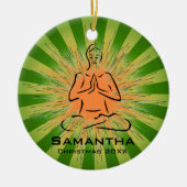 Gepersonaliseerd Yoga Pose Ornament (Voorkant)