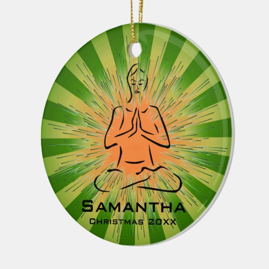 Gepersonaliseerd Yoga Pose Ornament (Links)