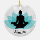 Gepersonaliseerd Yoga Pose Ornament (Achterkant)