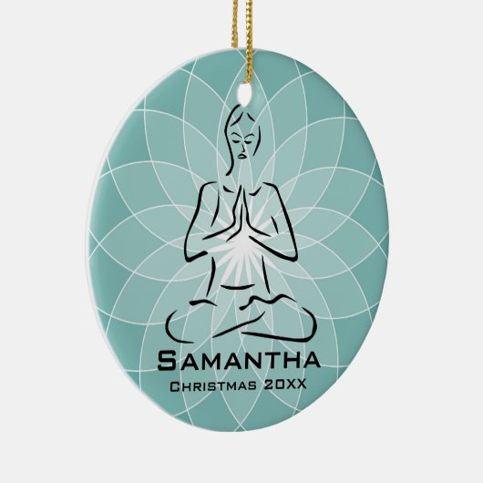 Gepersonaliseerd Yoga Pose Ornament (Rechts)