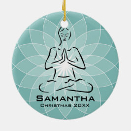 Gepersonaliseerd Yoga Pose Ornament