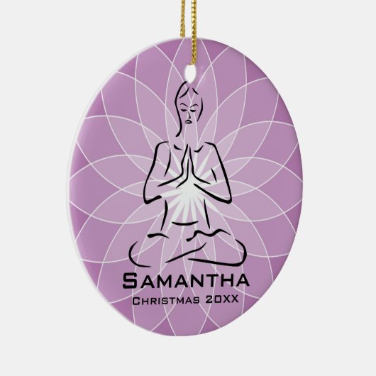 Gepersonaliseerd Yoga Pose Ornament (Rechts)