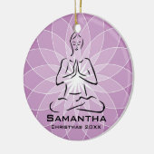 Gepersonaliseerd Yoga Pose Ornament (Links)