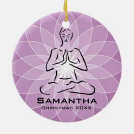 Gepersonaliseerd Yoga Pose Ornament
