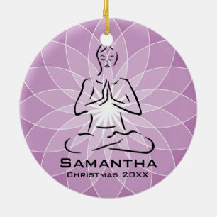 Gepersonaliseerd Yoga Pose Ornament