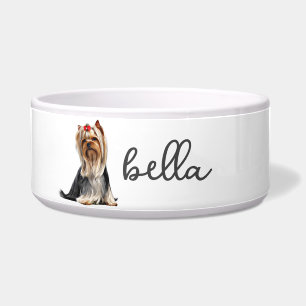 Gepersonaliseerd Yorkshire Terrier hondenvoer Voerbakje
