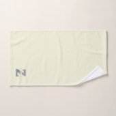 Gepersonaliseerd Z Initiaal Silver Monogram Jouw n Bad Handdoek (Handdoek)