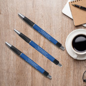 Gepersonaliseerd zakelijk bedrijf Blue White Pen