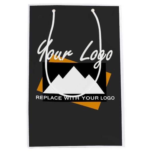 Gepersonaliseerd zakelijk ontwerpbedrijf professio medium cadeauzakje (Voorkant)