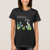 Gepersonaliseerd zakelijk T-shirt Bohemian Cactus  (Voorkant)