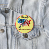 Gepersonaliseerd zal ik de tweede wijzigingsmarker ronde button 7,6 cm (In situ)