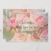 Gepersonaliseerd Zal je mijn bruidsmeisje zijn Kaart (Voorkant / Achterkant)