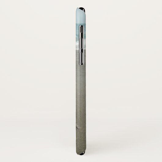 Gepersonaliseerd zand hart op strand Case-Mate iPhone case (Achterkant/links)