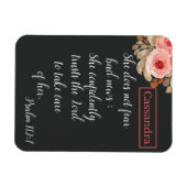 Gepersonaliseerd ze niet bang slecht nieuws Schrif Magneet (Horizontaal)