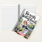 Gepersonaliseerd Ze werkt met Willing Hands Journa Notitieboek (Binnen)