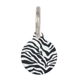 Gepersonaliseerd Zebra Dierenafdrukken Kleine Pet  Huisdierpenning