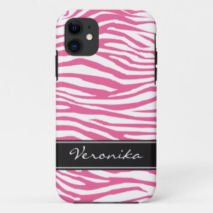 Gepersonaliseerd Zebra Patroon Case-Mate iPhone Case