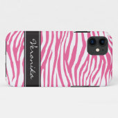 Gepersonaliseerd Zebra Patroon Case-Mate iPhone Case (Achterkant (horizontaal))
