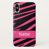 Gepersonaliseerd Zebra Print roze zwart patroon