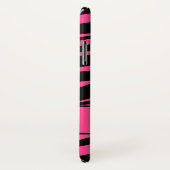 Gepersonaliseerd Zebra Print roze zwart patroon Case-Mate iPhone Case (Achterkant / rechts)