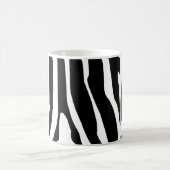 Gepersonaliseerd Zebra Print Stripes Patroon Koffiemok (Center)