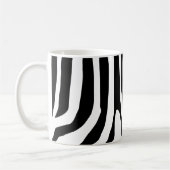Gepersonaliseerd Zebra Print Stripes Patroon Koffiemok (Links)