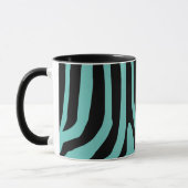 Gepersonaliseerd Zebra Print Stripes Patroon Mok (Links)