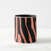 Gepersonaliseerd Zebra Print Stripes Patroon Mok (Midden)