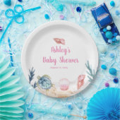 Gepersonaliseerd Zee Baby shower Papieren Bordje (Feest)