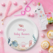 Gepersonaliseerd Zee Baby shower Papieren Bordje (Feest)