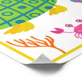 Gepersonaliseerd Zee creëert Kinderen Art Print Se (Hoek)