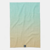 Gepersonaliseerd Zee Green Sand Sinaasappel Beach Theedoek (Verticaal)