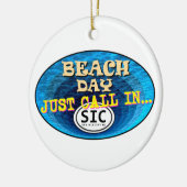 Gepersonaliseerd Zee Isle City New Jersey Beach SI Keramisch Ornament (Links)